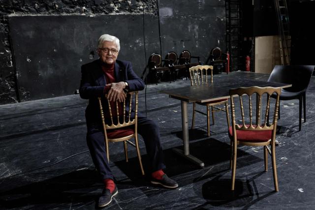 Embargoed until December 8, 2025 - 04:00 GMT / French architect and interior designer Jacques Garcia poses during a photo session at the Palace theatre in Paris on December 4, 2025. The Palace concert hall, a legendary venue of Parisian nightlife that has been abandoned for two years, will reopen its doors at the end of 2026 after a year of renovation, announced its new owner Mickael Chetrit to AFP. (Photo by STEPHANE DE SAKUTIN / AFP)