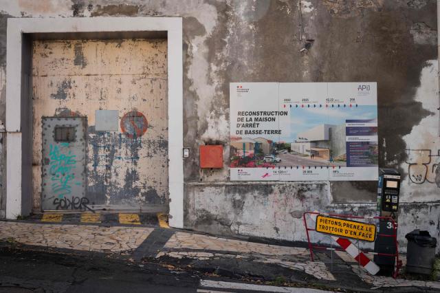 This photograph shows an outside view of the former detention center of Basse-Terre in the French archipelago of Guadeloupe, on December 7, 2025. The French Minister of Justice inaugurated on December 7, 2025 in Basse-Terre, the prefecture of the Guadeloupe archipelago, the new detention center that had been under construction for several years. (Photo by Carla Bernhardt / AFP)