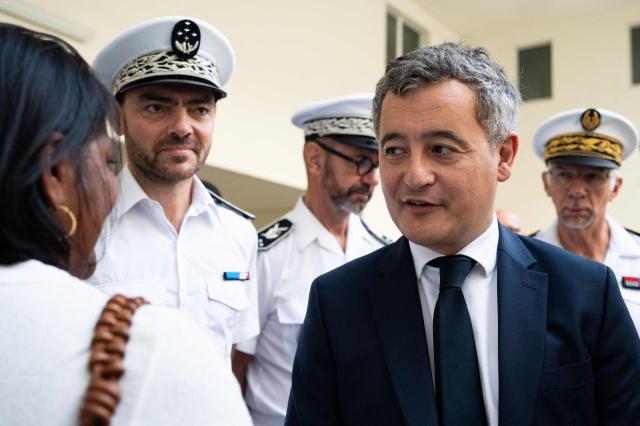 France's Minister of Justice Gerald Darmanin (2ndR) visits the new detention center of Basse-Terre in the French archipelago of Guadeloupe, on December 7, 2025. The French Minister of Justice inaugurated on December 7, 2025 in Basse-Terre, the prefecture of the Guadeloupe archipelago, the new detention center that had been under construction for several years. (Photo by Carla Bernhardt / AFP)