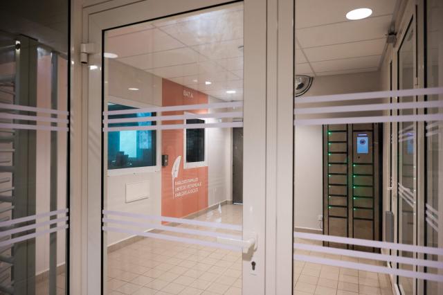 This photograph shows an inside view of the newly inaugurated detention center of Basse-Terre in the French archipelago of Guadeloupe, on December 7, 2025. The French Minister of Justice inaugurated on December 7, 2025 in Basse-Terre, the prefecture of the Guadeloupe archipelago, the new detention center that had been under construction for several years. (Photo by Carla Bernhardt / AFP)