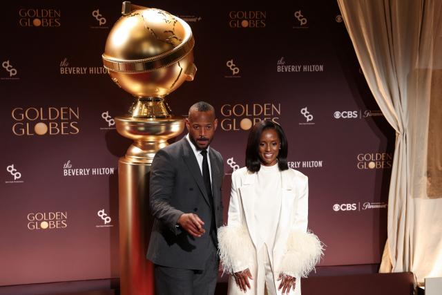 (L/R) US actor Marlon Wayans and US actress Skye P. Marshall participate in the nominations announcement event for the 83rd Golden Globe Awards in Beverly Hills, California, on December 8, 2025. The 83rd Golden Globe Awards will take place on January 11, 2026. (Photo by Patrick T. Fallon / AFP)