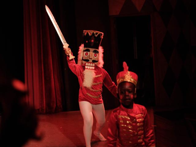 Members of Dance Centre Kenya (DCK) perform in their 10th-anniversary annual ballet production, The Nutcracker, with the DCK Orchestra at the Kenya National Theatre in Nairobi on December 6, 2025. Dance Centre Kenya (DCK) is one of East Africas leading performing arts schools, training hundreds of students each year in ballet, contemporary, and other dance forms, and provides opportunities for talented young dancers from diverse socioeconomic backgrounds to perform in major productions like The Nutcracker. (Photo by YASUYOSHI CHIBA / STF / AFP)