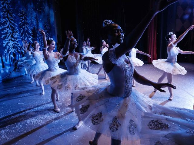 Members of Dance Centre Kenya (DCK) perform in their 10th-anniversary annual ballet production, The Nutcracker, with the DCK Orchestra at the Kenya National Theatre in Nairobi on December 6, 2025. Dance Centre Kenya (DCK) is one of East Africas leading performing arts schools, training hundreds of students each year in ballet, contemporary, and other dance forms, and provides opportunities for talented young dancers from diverse socioeconomic backgrounds to perform in major productions like The Nutcracker. (Photo by YASUYOSHI CHIBA / STF / AFP)