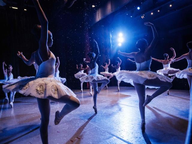 Members of Dance Centre Kenya (DCK) perform in their 10th-anniversary annual ballet production, The Nutcracker, with the DCK Orchestra at the Kenya National Theatre in Nairobi on December 6, 2025. Dance Centre Kenya (DCK) is one of East Africas leading performing arts schools, training hundreds of students each year in ballet, contemporary, and other dance forms, and provides opportunities for talented young dancers from diverse socioeconomic backgrounds to perform in major productions like The Nutcracker. (Photo by YASUYOSHI CHIBA / STF / AFP)