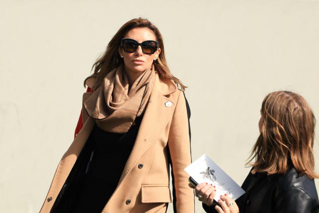 (FILES) Interim US Attorney for the District of New Jersey Alina Habba arrives  at the 2025 graduation ceremony at the US Military Academy West Point on May 24, 2025, in West Point, New York. Habba announced on X on December 8, 2025, that she was stepping down as Acting US Attorney for the District of New Jersey. A US appeals court on December 1 struck down an attempt by President Donald Trump to bypass the customary Senate confirmation process and appoint his former personal lawyer to a post as a top federal prosecutor. A three-judge panel ruled unanimously that Alina Habba, 41, has been unlawfully serving as the US Attorney for the District of New Jersey. (Photo by CHARLY TRIBALLEAU / AFP)