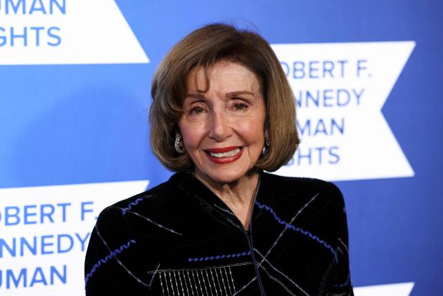 US former Speaker of the House of Representatives Nancy Pelosi, Democrat of California, attends attends the Robert F. Kennedy Human Rights 'Ripple of Hope Awards Gala' in New York City, on December 9, 2025. (Photo by ANGELA WEISS / AFP)