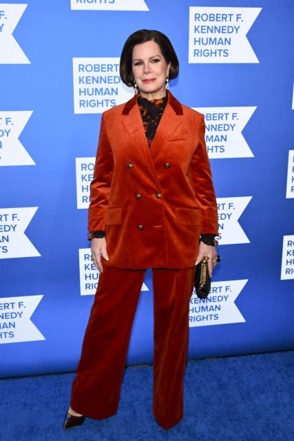US actress Marcia Gay Harden attends the Robert F. Kennedy Human Rights 'Ripple of Hope Awards Gala' in New York City, on December 9, 2025. (Photo by ANGELA WEISS / AFP)