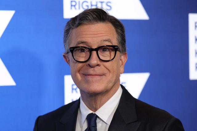 US TV host and writer Stephen Colbert attends the Robert F. Kennedy Human Rights 'Ripple of Hope Awards Gala' in New York City, on December 9, 2025. (Photo by ANGELA WEISS / AFP)