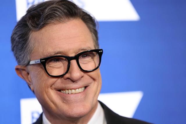 US TV host and writer Stephen Colbert attends the Robert F. Kennedy Human Rights 'Ripple of Hope Awards Gala' in New York City, on December 9, 2025. (Photo by ANGELA WEISS / AFP)