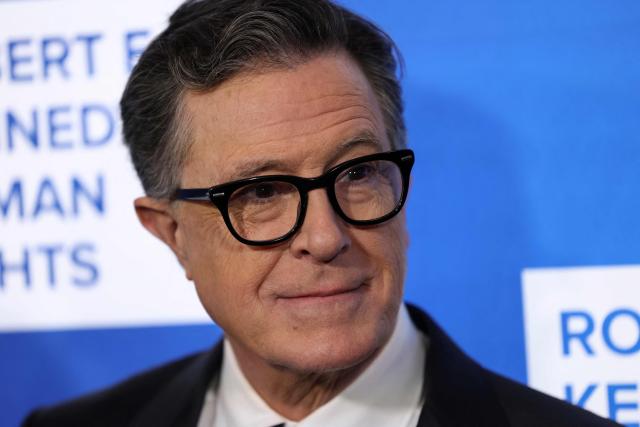 US TV host and writer Stephen Colbert attends the Robert F. Kennedy Human Rights 'Ripple of Hope Awards Gala' in New York City, on December 9, 2025. (Photo by ANGELA WEISS / AFP)