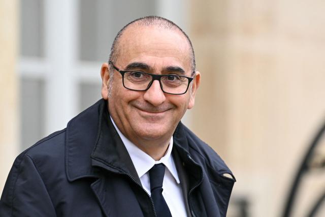 France's Interior Minister Laurent Nunez leaves the Elysee Palace after the weekly cabinet meeting, in Paris on December 10, 2025. (Photo by Bertrand GUAY / AFP)