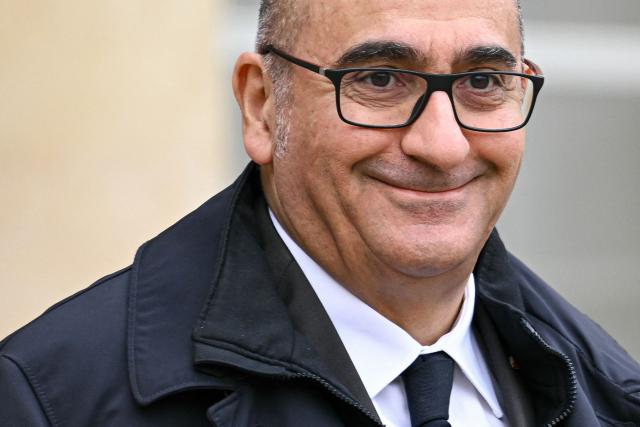 France's Interior Minister Laurent Nunez leaves the Elysee Palace after the weekly cabinet meeting, in Paris on December 10, 2025. (Photo by Bertrand GUAY / AFP)