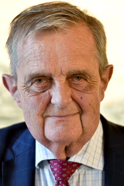French Les Republicains (LR) party member of Parliament, 
Mayor of Saint-Malo and president of its urban community Gilles Lurton poses and in his office at the town hall in Saint Malo, western France on December 9, 2025. (Photo by JEAN-FRANCOIS MONIER / AFP)