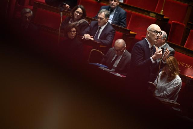 France's Economy and Finance Minister Roland Lescure answers during a session of questions to the government at the National Assembly, France's lower house parliament, in Paris on December 10, 2025. (Photo by JULIEN DE ROSA / AFP)