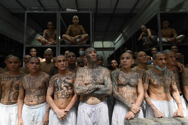 AFP PICTURES OF THE YEAR 2025

Inmates remain in a cell at the Counter-Terrorism Confinement Centre (CECOT) mega-prison, where hundreds of members of the MS-13 and 18 Street gangs are being held, in Tecoluca, El Salvador on January 27, 2025.. The CECOT, the largest prison in Latin America and emblem of the war against gangs of the government of President Nayib Bukele, celebrates two years since it was inaugurated on February 1. (Photo by Marvin RECINOS / AFP) / AFP PICTURES OF THE YEAR 2025