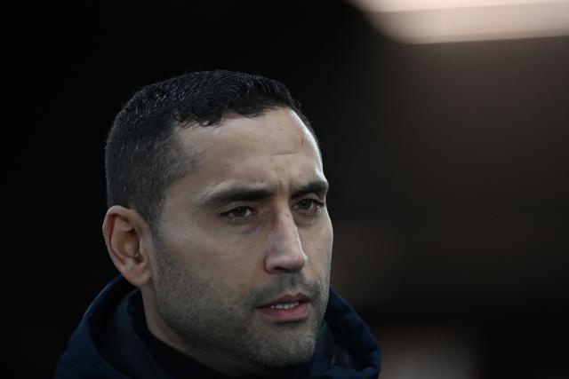Nantes' French Moroccan head coach Ahmed Kantari is pictured prior the French L1 football match between SCO Angers and FC Nantes at the Raymond-Kopa Stadium in Angers, western France, on December 12, 2025. (Photo by JEAN-FRANCOIS MONIER / AFP)