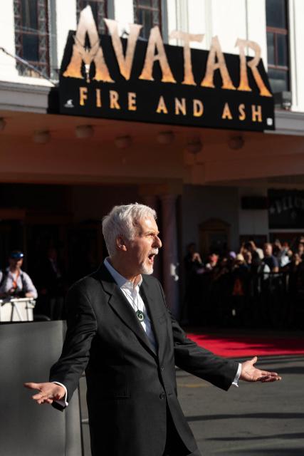 Avatar director James Cameron attends the Australasian premiere of Avatar Fire and Ash in Wellington on December 13, 2025. (Photo by Marty MELVILLE / AFP)