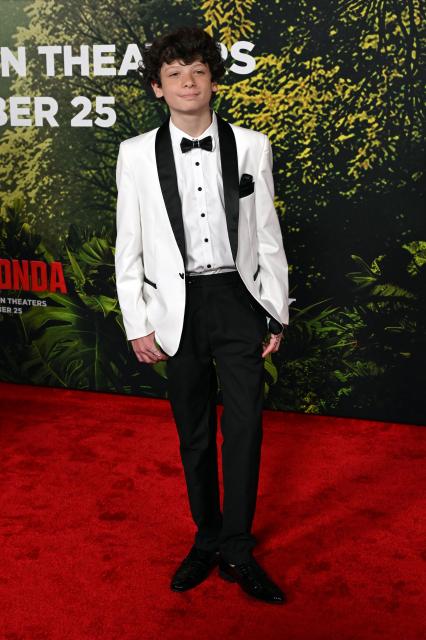 Australian actor Sebastian Sero attends the premiere of Columbia Pictures' "Anaconda" at The United Theater on Broadway in Los Angeles, California, on December 13, 2025. (Photo by Robyn Beck / AFP)