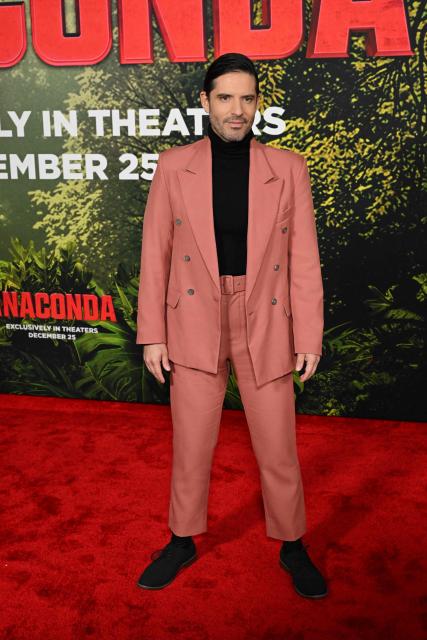 Australian-Colombian actor Diego Arnary attends the premiere of Columbia Pictures' "Anaconda" at The United Theater on Broadway in Los Angeles, California, on December 13, 2025. (Photo by Robyn Beck / AFP)