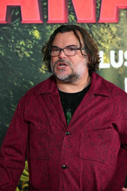US actor Jack Black attends the premiere of Columbia Pictures' "Anaconda" at The United Theater on Broadway in Los Angeles, California, on December 13, 2025. (Photo by Robyn Beck / AFP)