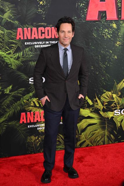 US actor Paul Rudd attends the premiere of Columbia Pictures' "Anaconda" at The United Theater on Broadway in Los Angeles, California, on December 13, 2025. (Photo by Robyn Beck / AFP)