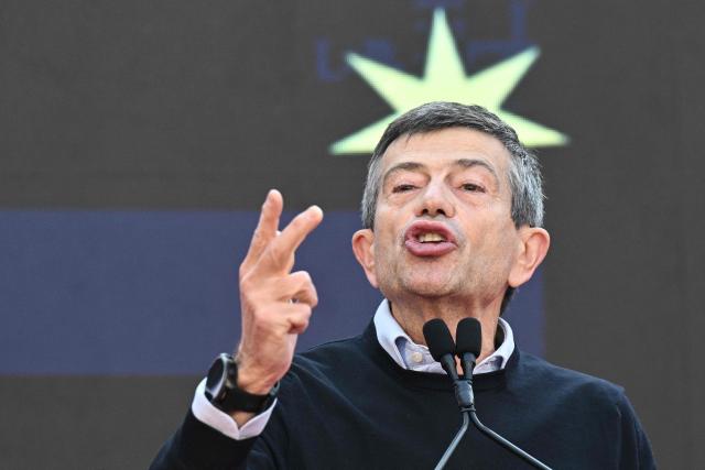 Maurizio Enzo Lupi, president of "Noi Moderati" (Us Moderate) political party  attends the Atreju political meeting organised by the young militants of Italian right wing party Brothers of Italy (Fratelli d'Italia) on December 14, 2025 in Rome. (Photo by Tiziana FABI / AFP)