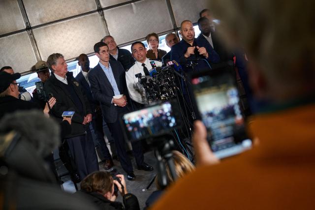 Colonel Oscar L. Perez, chief of police at the Providence Police Department speak during a press conference near the campus of Brown University in Providence, Rhode Island on December 14, 2025. Hundreds of police officers hunted Sunday for a gunman who killed two people and wounded nine others at Brown University, plunging the eastern US campus into lockdown. (Photo by Bing Guan / AFP)
