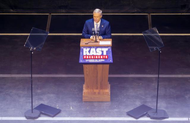 Chile's presidential candidate Jose Antonio Kast, of the Partido Republicano party, delivers a speech as he celebrates the results of the presidential runoff election in Santiago on December 14, 2025. Chilean voters elected Jose Antonio Kast, the most right-wing president in 35 years of democracy, with a thumping 58 percent of votes and his rival Jeannette Jara conceding defeat, according to official results on December 14, 2025. (Photo by Eitan ABRAMOVICH / AFP)