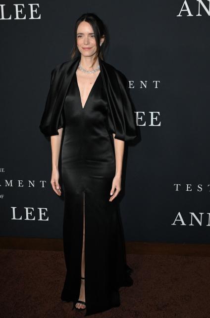 French actress Stacy Martin attends the Los Angeles premiere of "The Testament of Ann Lee" at the Linwood Dunn Theatre on December 14, 2005 in Los Angeles, California. (Photo by Robyn Beck / AFP)