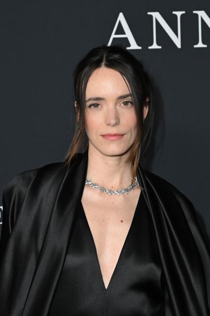 French actress Stacy Martin attends the Los Angeles premiere of "The Testament of Ann Lee" at the Linwood Dunn Theatre on December 14, 2005 in Los Angeles, California. (Photo by Robyn Beck / AFP)