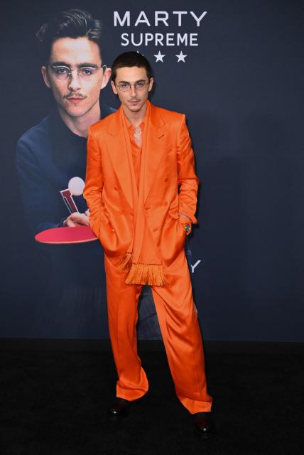 US-French actor Timothee Chalamet attends the NY premiere of "Marty Supreme" in New York on December 16, 2025. (Photo by ANGELA WEISS / AFP)