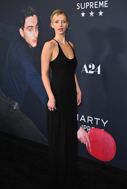 British-US singer Apple Martin attends the NY premiere of "Marty Supreme" in New York on December 16, 2025. (Photo by ANGELA WEISS / AFP)