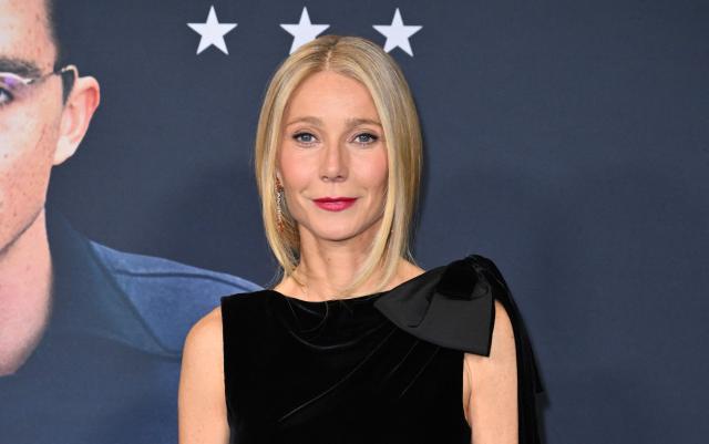 US actress Gwyneth Paltrow attends the NY premiere of "Marty Supreme" in New York on December 16, 2025. (Photo by ANGELA WEISS / AFP)
