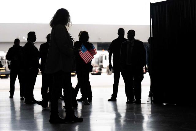 (FILES) The first group of Afrikaners from South Africa to arrive for resettlement listen to remarks from US Deputy Secretary of State Christopher Landau and US Deputy Secretary of Homeland Security Troy Edgar (both out of frame), after they arrived at Washington Dulles International Airport in Dulles, Virginia, on May 12, 2025. South African authorities have arrested and will expel seven Kenyans working on a US government programme to accept white Afrikaners as refugees, the home affairs department said on December 17, 2025.
During a raid on a processing centre on December 16, 2025, "seven Kenyan nationals were discovered engaging in work despite only being in possession of tourist visas, in clear violation of their conditions of entry into the country," it said in a statement. (Photo by SAUL LOEB / AFP)