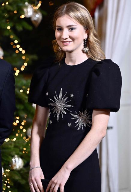 Princess Eleonore of Belgium attends the yearly Christmas Concert at the Royal Palace in Brussels on December 17, 2025. (Photo by ERIC LALMAND / Belga / AFP) / Belgium OUT