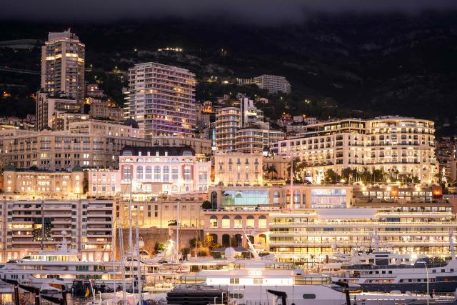 This photograph shows a general view of Monaco on December 17, 2025. (Photo by Valery HACHE / AFP)