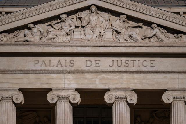 This photograph taken on December 18, 2025 shows the "Palais de Justice" courthouse of Marseille, southern France. (Photo by MIGUEL MEDINA / AFP)