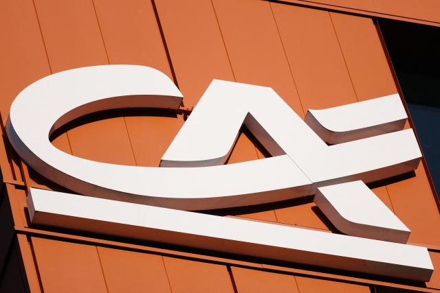 (FILES) This photograph shows a logo of Credit agricole, a French bank offering international financial services, the group has the world's largest network of cooperative and mutual banks, in Strasbourg, eastern France, on August 24, 2024. The Enforcement Committee of France’s Financial Markets Authority (AMF) announced on December 18, 202 that it had fined Caceis, the custodian bank subsidiary of Crйdit Agricole, Ђ3.5 million for breaches of its professional obligations related to the H2O affair, an asset management firm implicated in dubious investments. (Photo by Abdesslam MIRDASS / AFP)