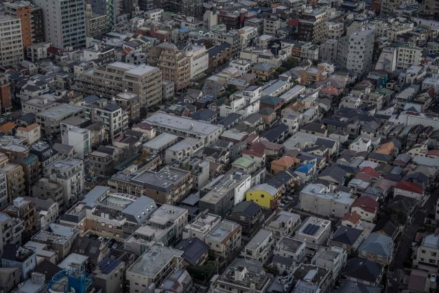 This photo shows a general view of a residential area in Tokyo on December 19, 2025. (Photo by Yuichi YAMAZAKI / AFP)