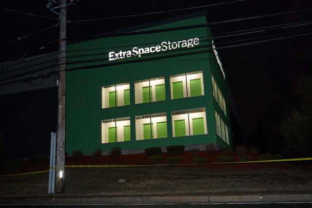 The storage facility where the suspect behind the mass shooting at Brown University was found dead, is pictured in Salem, New Hampshire, on December 19, 2025. A man believed to be behind both a mass shooting at Brown University and the killing of an MIT professor has been found dead after a days-long manhunt, authorities said Thursday. The suspect, Claudio Neves Valente, was a 48-year-old Portuguese national who had once studied physics at Brown, officials announced at press conferences in Providence and Boston. (Photo by Bing Guan / AFP)