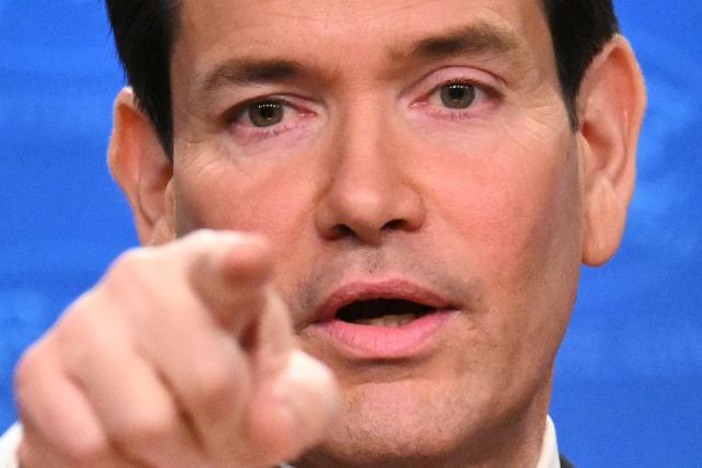 US Secretary of State Marco Rubio speaks during an end-of-year press conference in the State Department Press Briefing Room in Washington, DC, on December 19, 2025. (Photo by Mandel NGAN / AFP)
