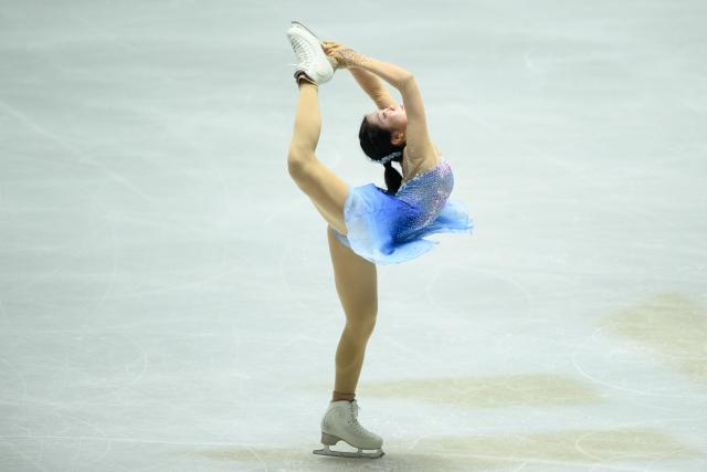Japan's Ami Nakai competes in the women's free skating during Japan Figure Skating Championships in Tokyo on December 21, 2025. (Photo by Philip FONG / AFP)