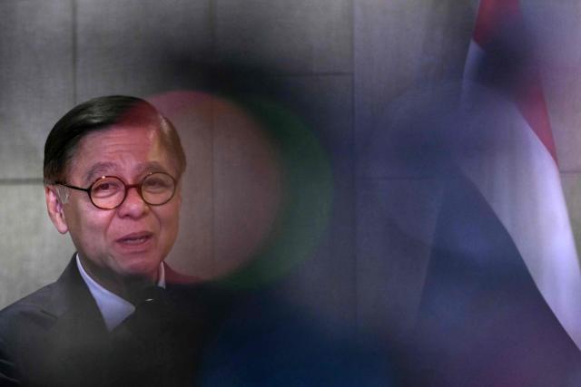 Thailand's foreign minister Sihasak Phuangketkeow holds a press conference following a special ASEAN foreign ministers' meeting on the Thai-Cambodian border conflict, in Kuala Lumpur on December 22, 2025. Southeast Asian foreign ministers met in Malaysia for crisis talks aimed at halting deadly border clashes between Thailand and Cambodia, which pressed on despite regional and international diplomacy. (Photo by MOHD RASFAN / AFP)