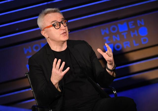 (FILES) President, Global Skin and Personal Car, P&G Markus Strobel speaks at the Women in the World Summit on April 14, 2018, in New York City. US cosmetics group Coty announced on December 12, 2025, that it had appointed Markus Strobel as interim CEO, effective January 1. (Photo by ANGELA WEISS / AFP)