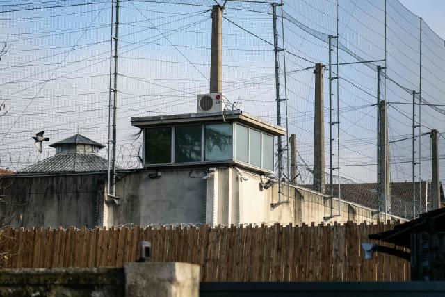 (FILES) This photograph taken in Dijon, eastern France, on November 27, 2025, shows a view of the Dijon Prison. The second escapee from the double breakout in November from Dijon prison, arrested on December 18, 2025 in Marseille after three weeks on the run, has been indicted and remanded in custody, the Dijon prosecutor’s office said on December 22, 2025. (Photo by ARNAUD FINISTRE / AFP)