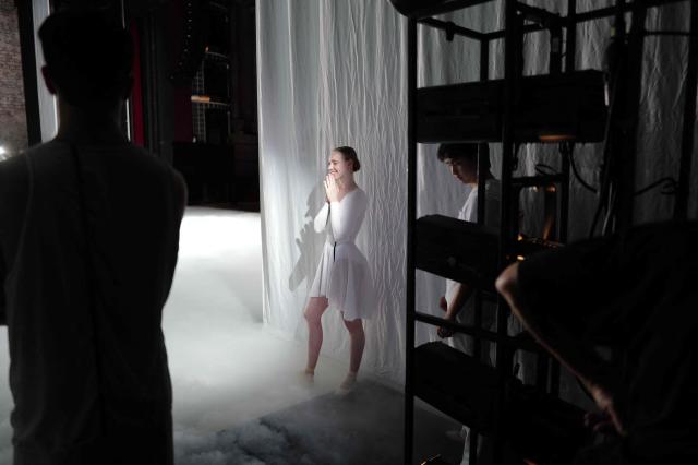 Dancers of the Monte-Carlo ballet take part in the rehearsal of the "Ma Bayadere" ballet show, a creation by French dancer and choreographer Jean-Christophe Maillot, in Monaco on December 22, 2015. The show will take place from December 27, 2025 until January 4, 2026 at the Grimaldi Forum in Monaco. (Photo by Valery HACHE / AFP)