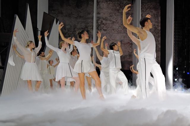 Dancers of the Monte-Carlo ballet take part in the rehearsal of the "Ma Bayadere" ballet show, a creation by French dancer and choreographer Jean-Christophe Maillot, in Monaco on December 22, 2015. The show will take place from December 27, 2025 until January 4, 2026 at the Grimaldi Forum in Monaco. (Photo by Valery HACHE / AFP)