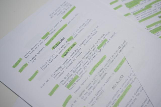 This photo illustration taken in Washington, DC, on December 23, 2025 shows a new batch of files released on Tuesday by the US government in relation to the notorious late sex offender Jeffrey Epstein. The latest release contains previously unseen material from the investigation into Epstein, a wealthy US financier who died in jail in 2019 while awaiting trial for sex trafficking underage girls. (Photo by AFP)