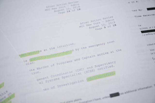 This photo illustration taken in Washington, DC, on December 23, 2025 shows a new batch of files released on Tuesday by the US government in relation to the notorious late sex offender Jeffrey Epstein. The latest release contains previously unseen material from the investigation into Epstein, a wealthy US financier who died in jail in 2019 while awaiting trial for sex trafficking underage girls. (Photo by AFP)