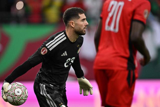 Algeria's goalkeeper #23 Luca Zidane during the Africa Cup of Nations (CAN) Group E football match between Algeria and Sudan at Moulay Hassan Stadium in Rabat on December 24, 2025. (Photo by Gabriel BOUYS / AFP)